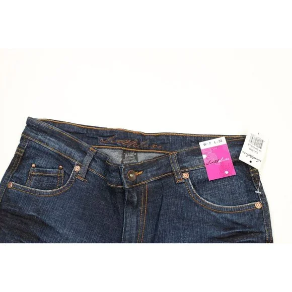 NOS Vintage Y2K Lot 29 Womens Size 7 Looney Tunes Wide Leg Flared Denim Jeans
